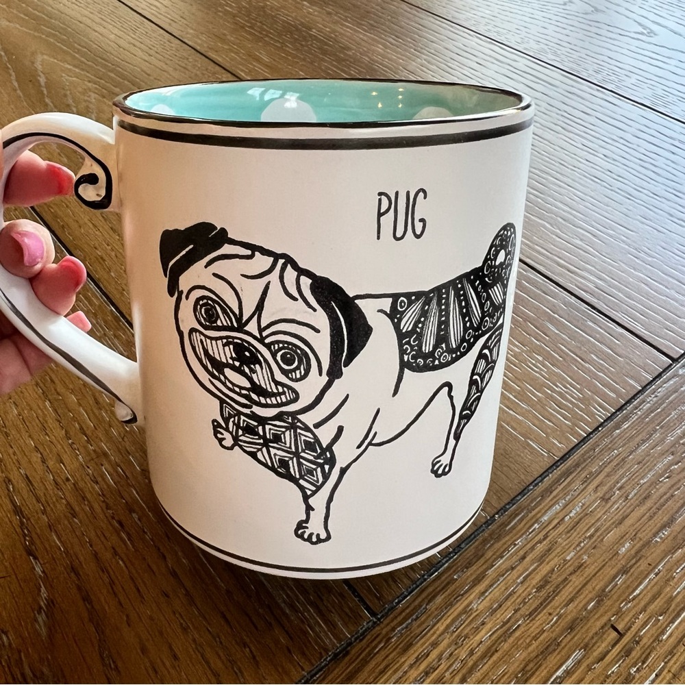 Pug Mug Ceramic Dog Coffee/Tea Cup 21oz.. Fun Pug!